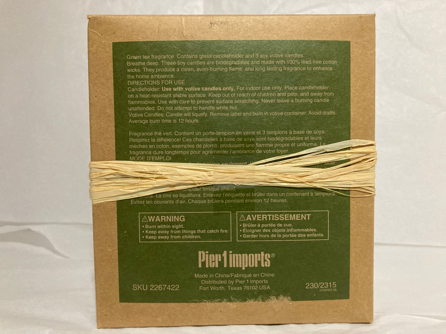 Green Soy Candle Gift Set from Pier 1 Imports
