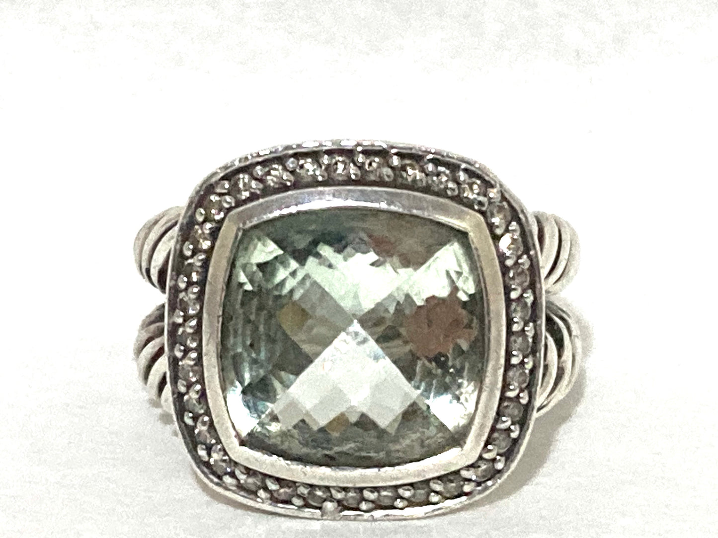 David Yurman, diamond rings, prasiolite rings, david yurman rings