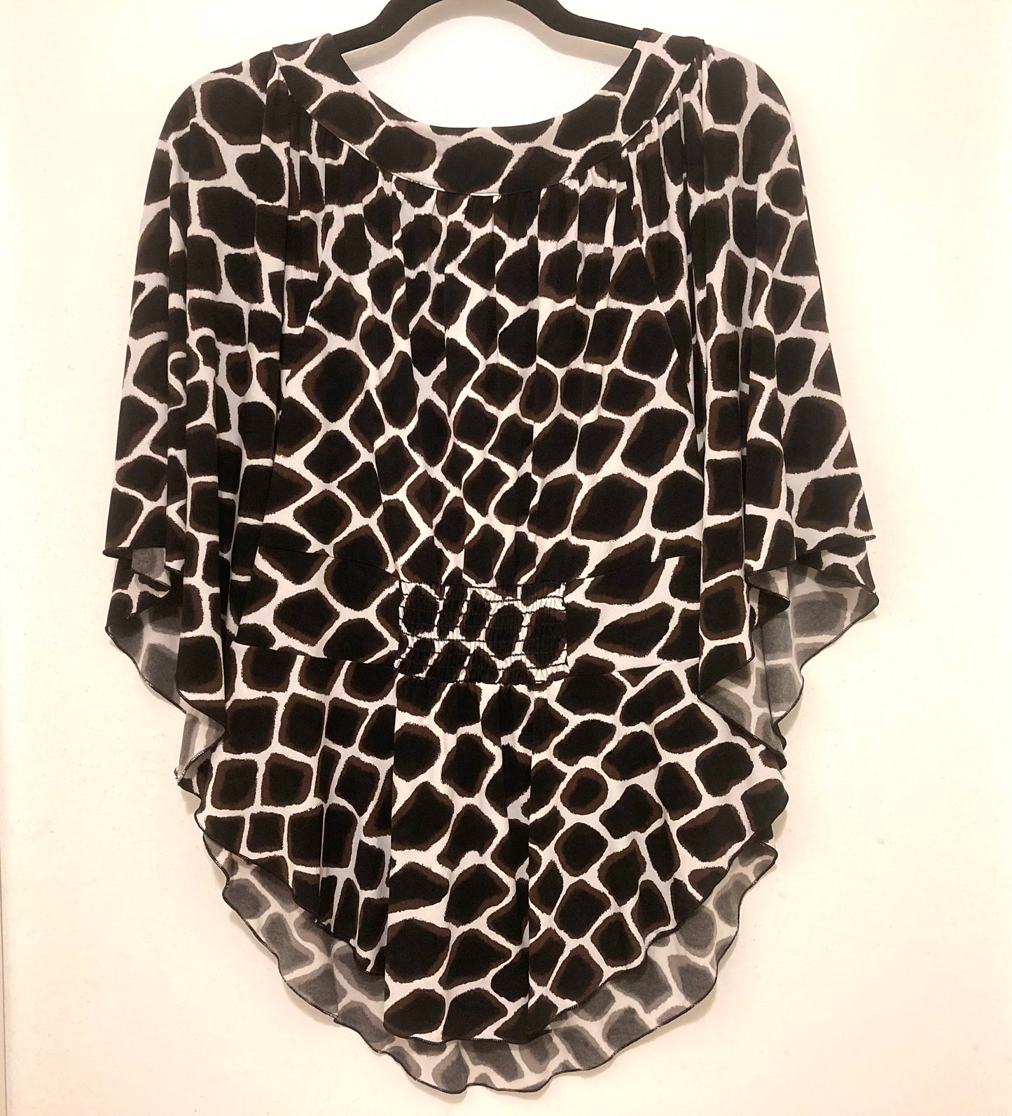 White House Black Market Geometric Print Blouse Size Small