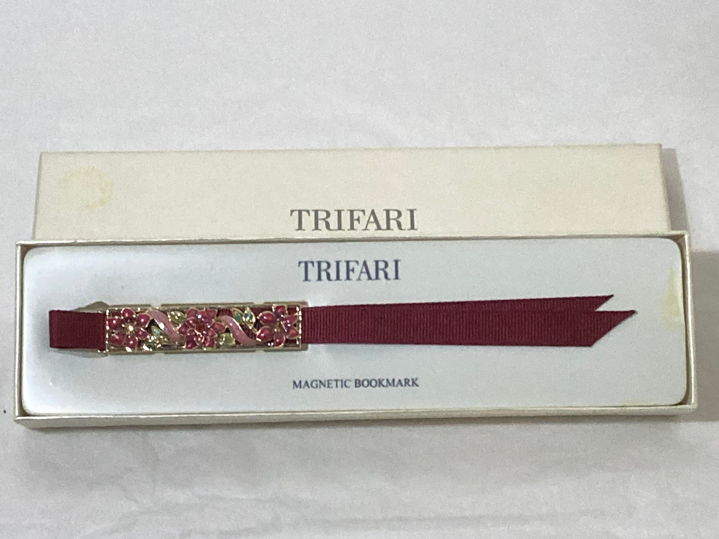 Trifari Magnetic Multicolor Floral Bookmark