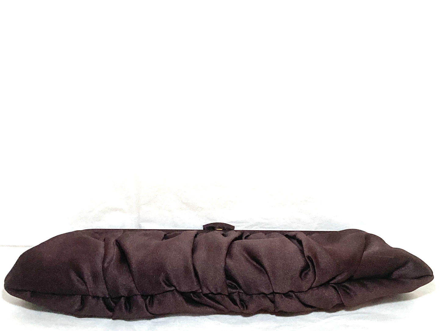 La Regale Elegant Brown Clutch with Gold Chain
