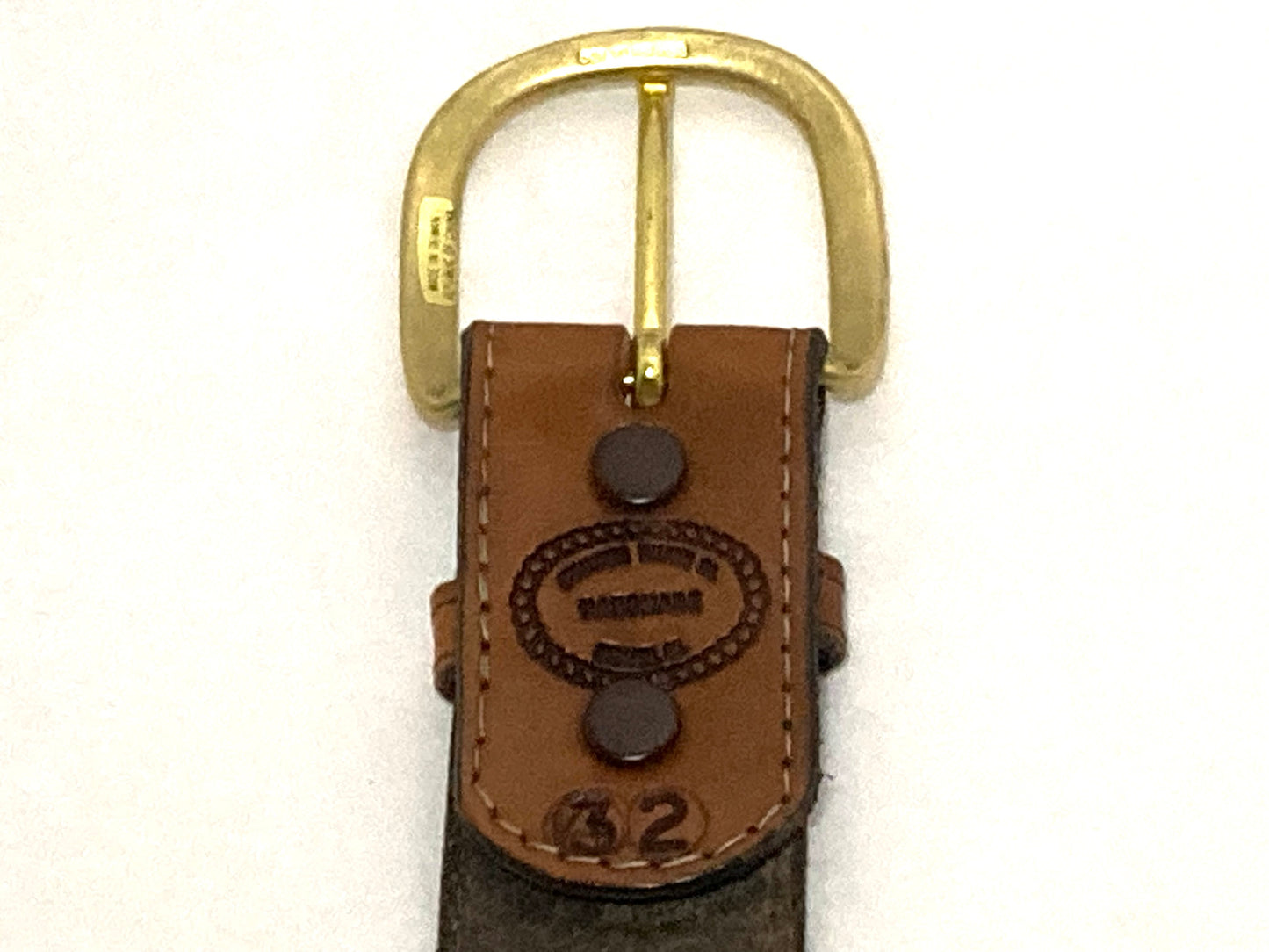 Genuine Leather Women’s Woven Brown Belt Size 32