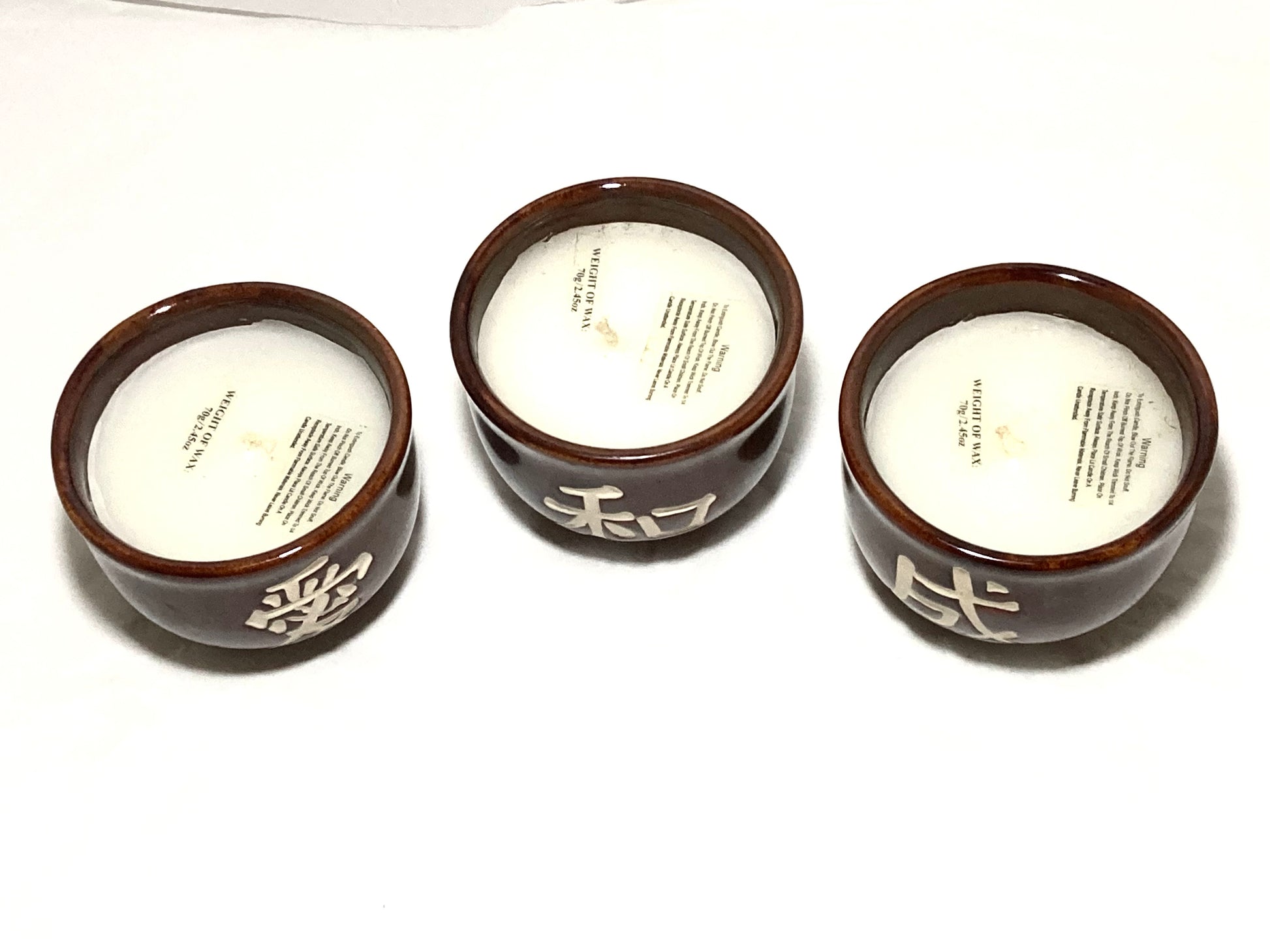 Candle holders, scented candles 