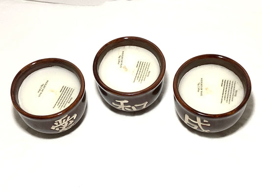 Candle holders, scented candles 