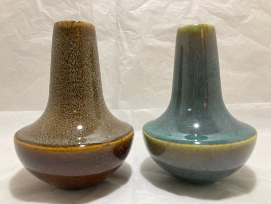 Ceramic Pier 1 Imports Small Vase Set - Brown and Blue