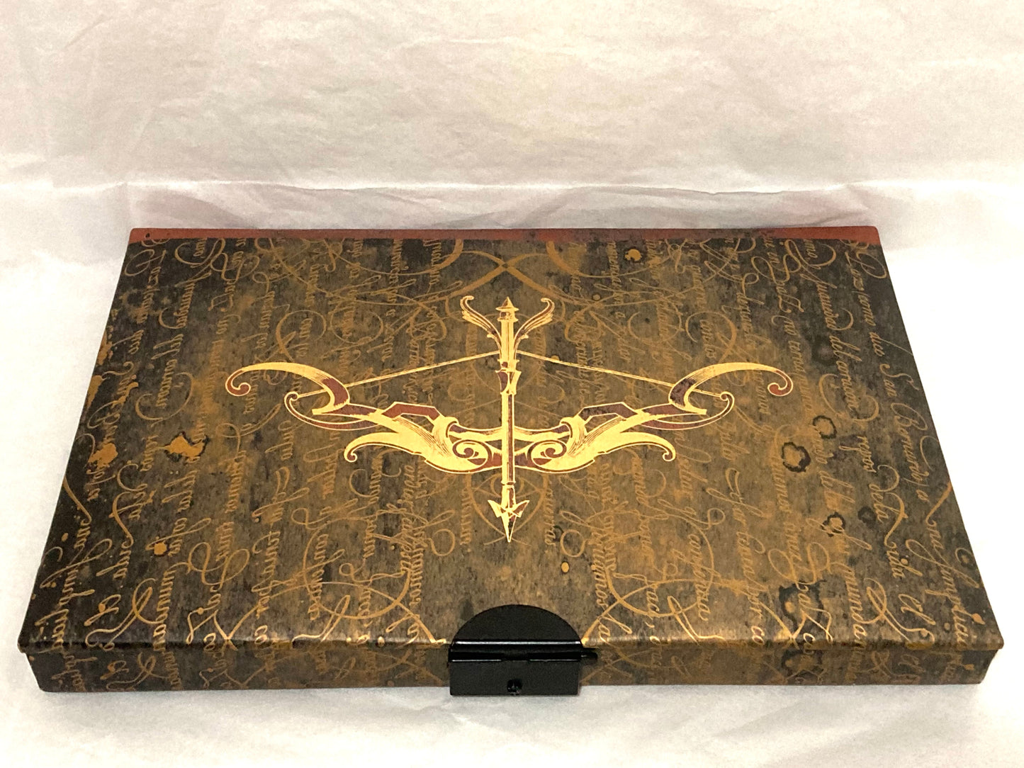 Elegant Brown and Gold Hardcover Private Adult Journal Titled Desire