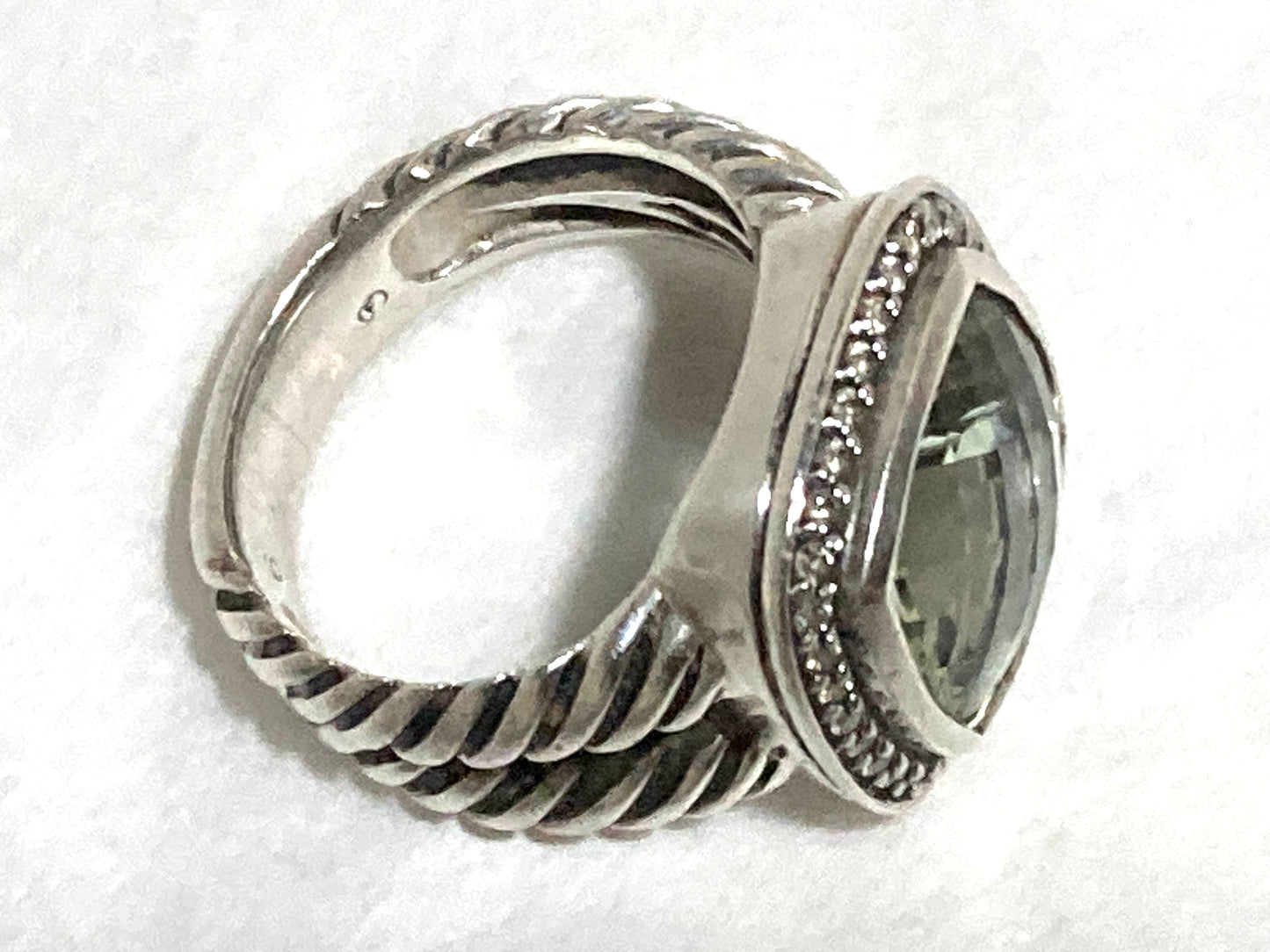 David Yurman, diamond rings, prasiolite rings, david yurman rings 