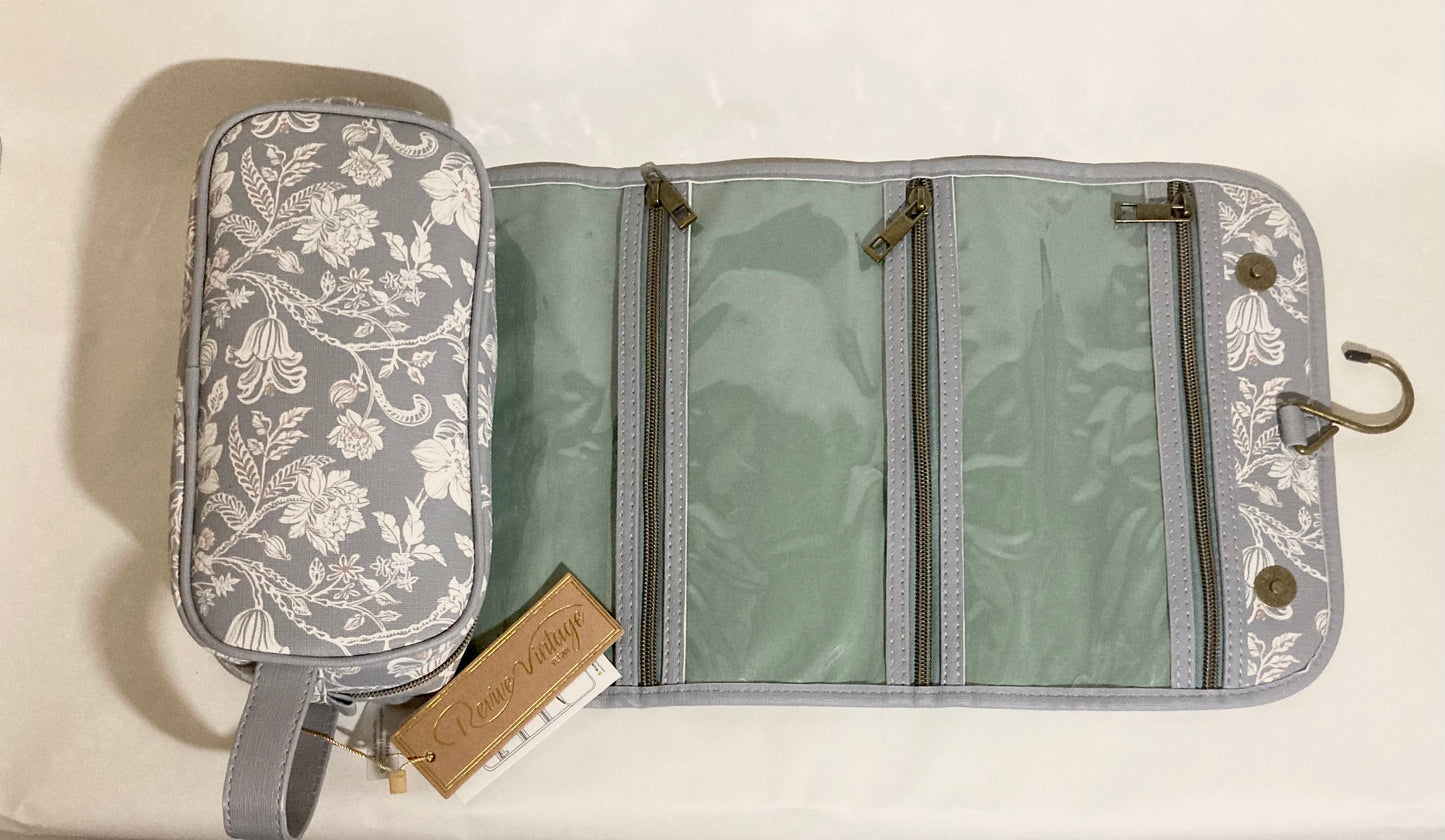 Revive Vintage Vegan Travel Storage Toiletry Bag NWT