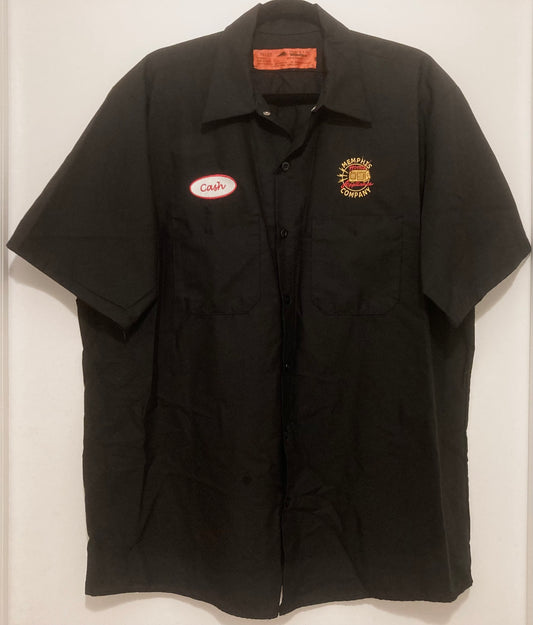 Red Kap TouchTex Black Men's Button Down Work Shirt Size XL