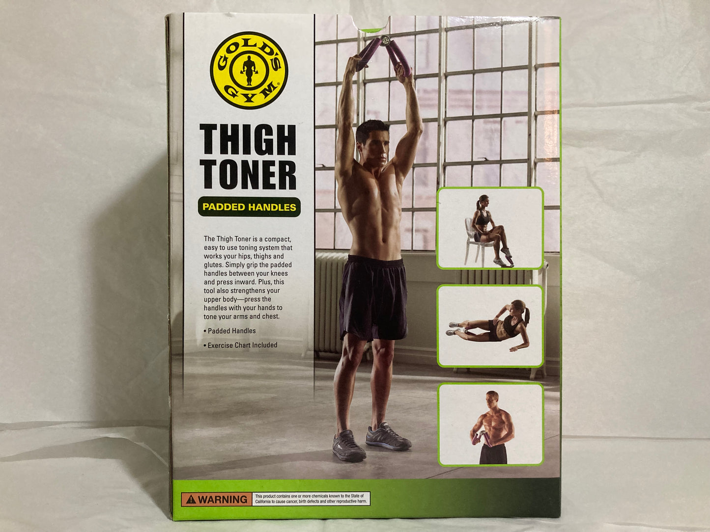 Gold's Gym Thigh Toner with Padded Handles - Purple