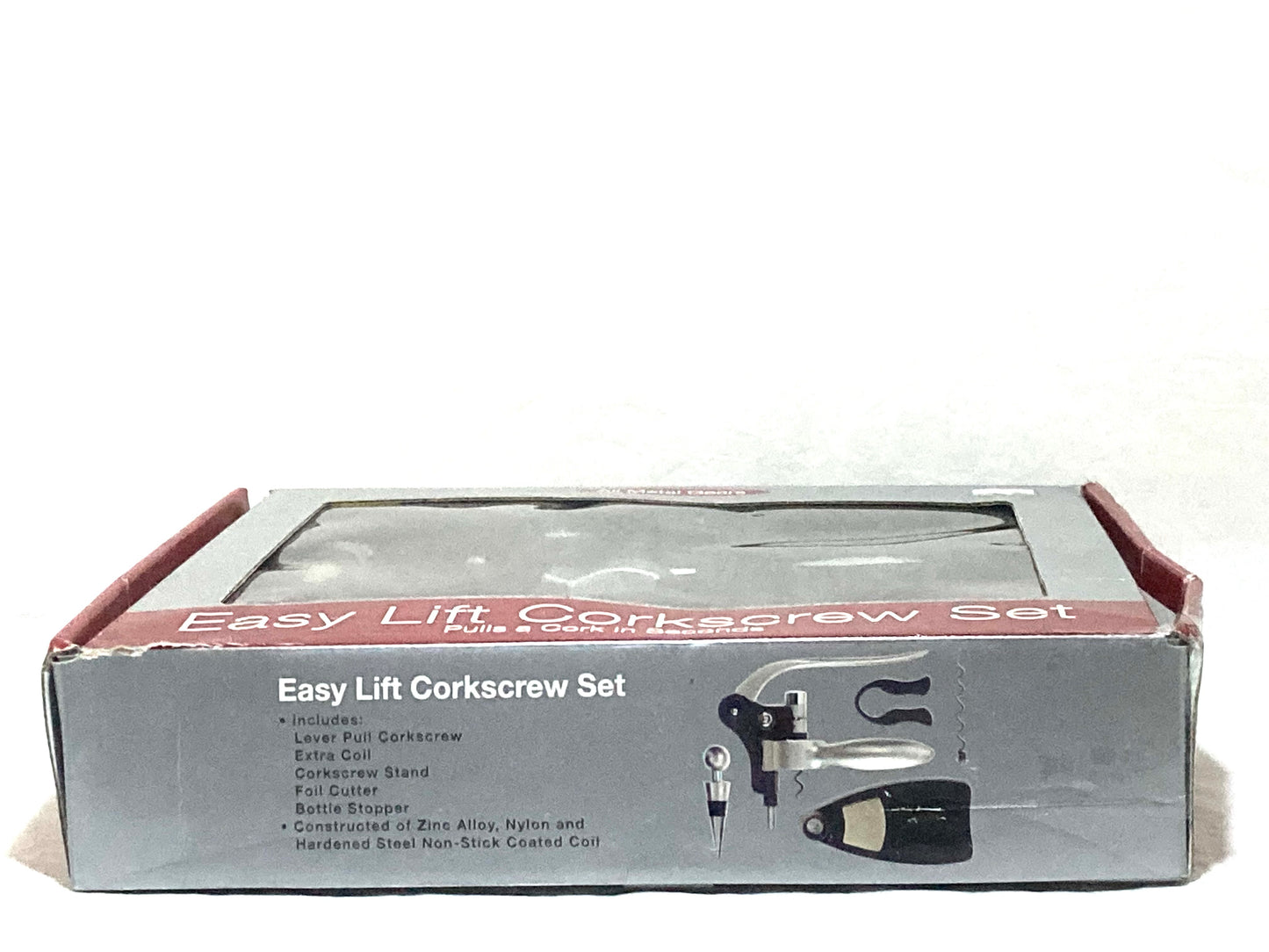 Easy Lift Corkscrew Set with All Metal Gears NIB