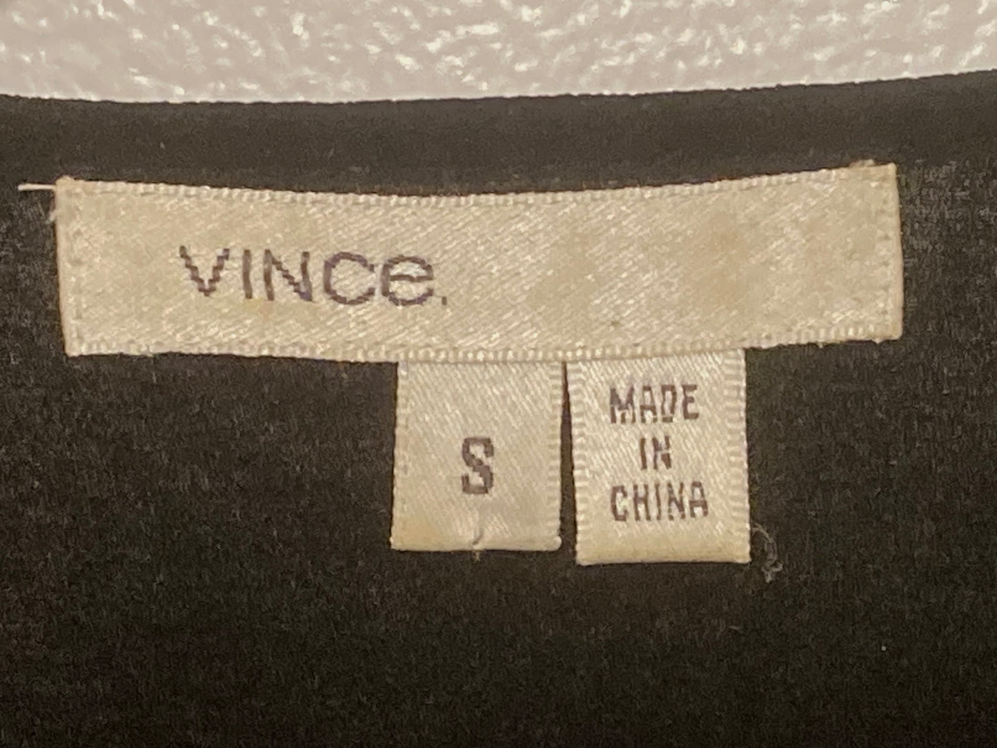 Vince Sheer Black Ruffled Women’s Blouse Size Small