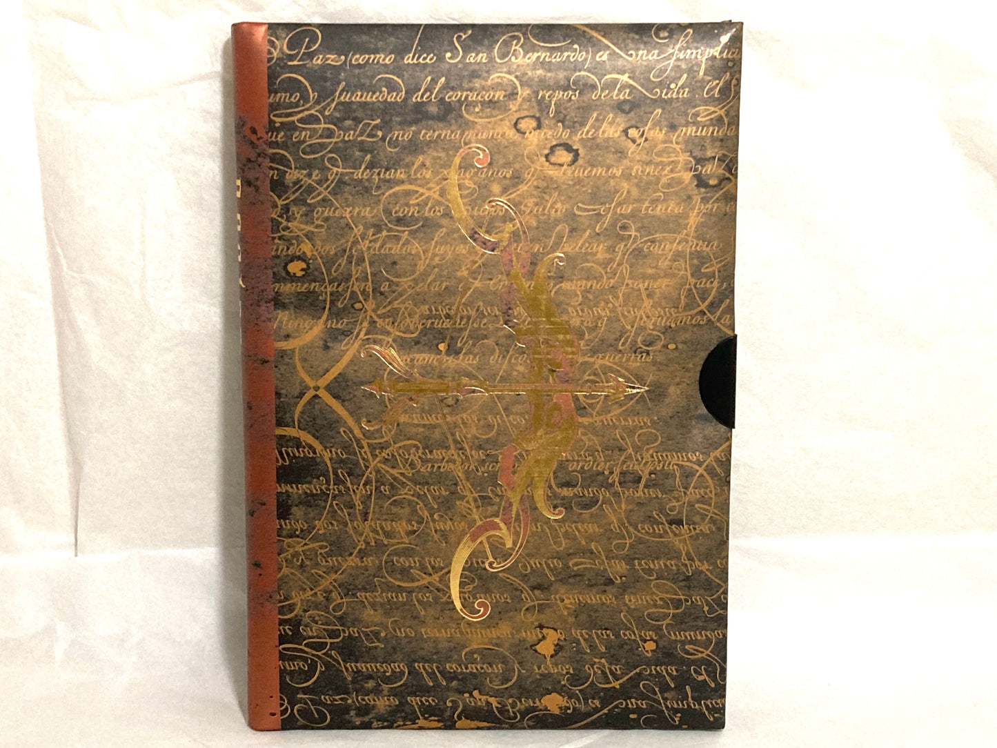 Elegant Brown and Gold Hardcover Private Adult Journal Titled Desire