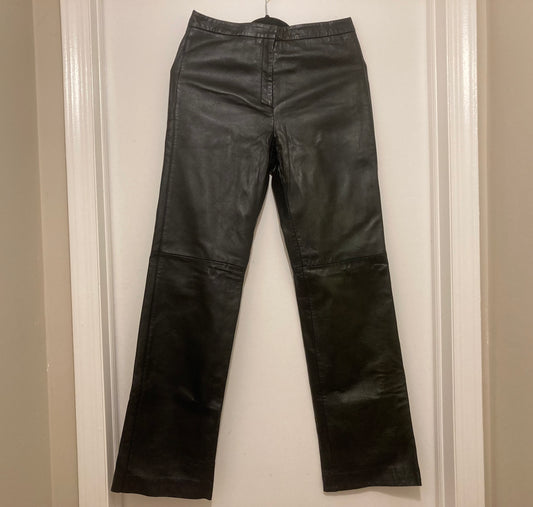 Gustavo Straight Leg Genuine Leather Women's Pants Size 8