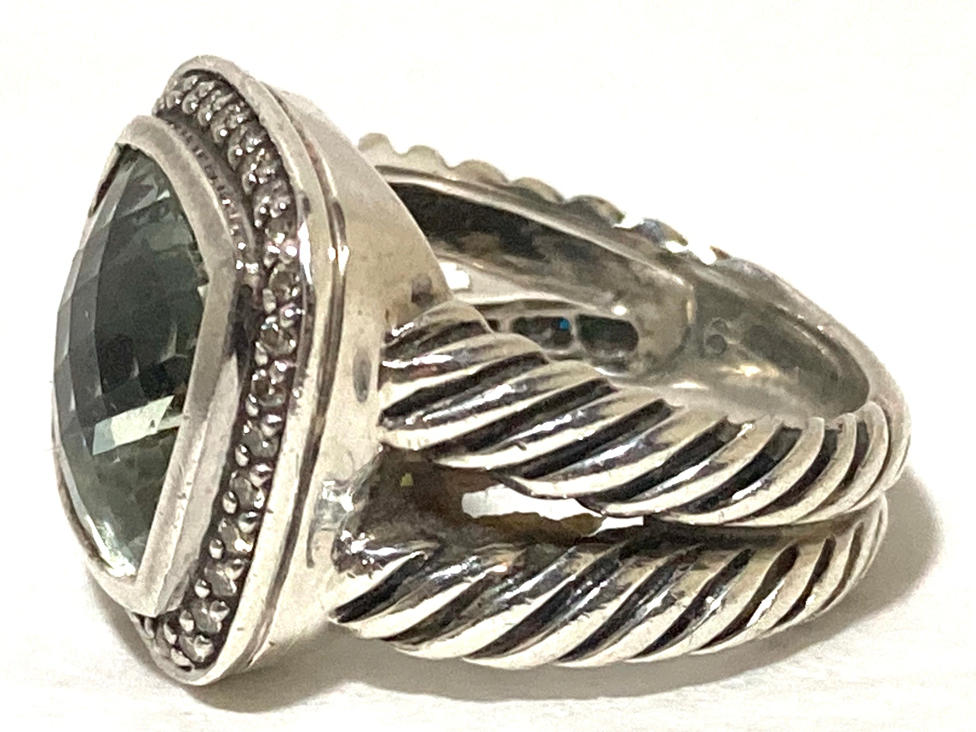 David Yurman, diamond rings, prasiolite rings, david yurman rings 