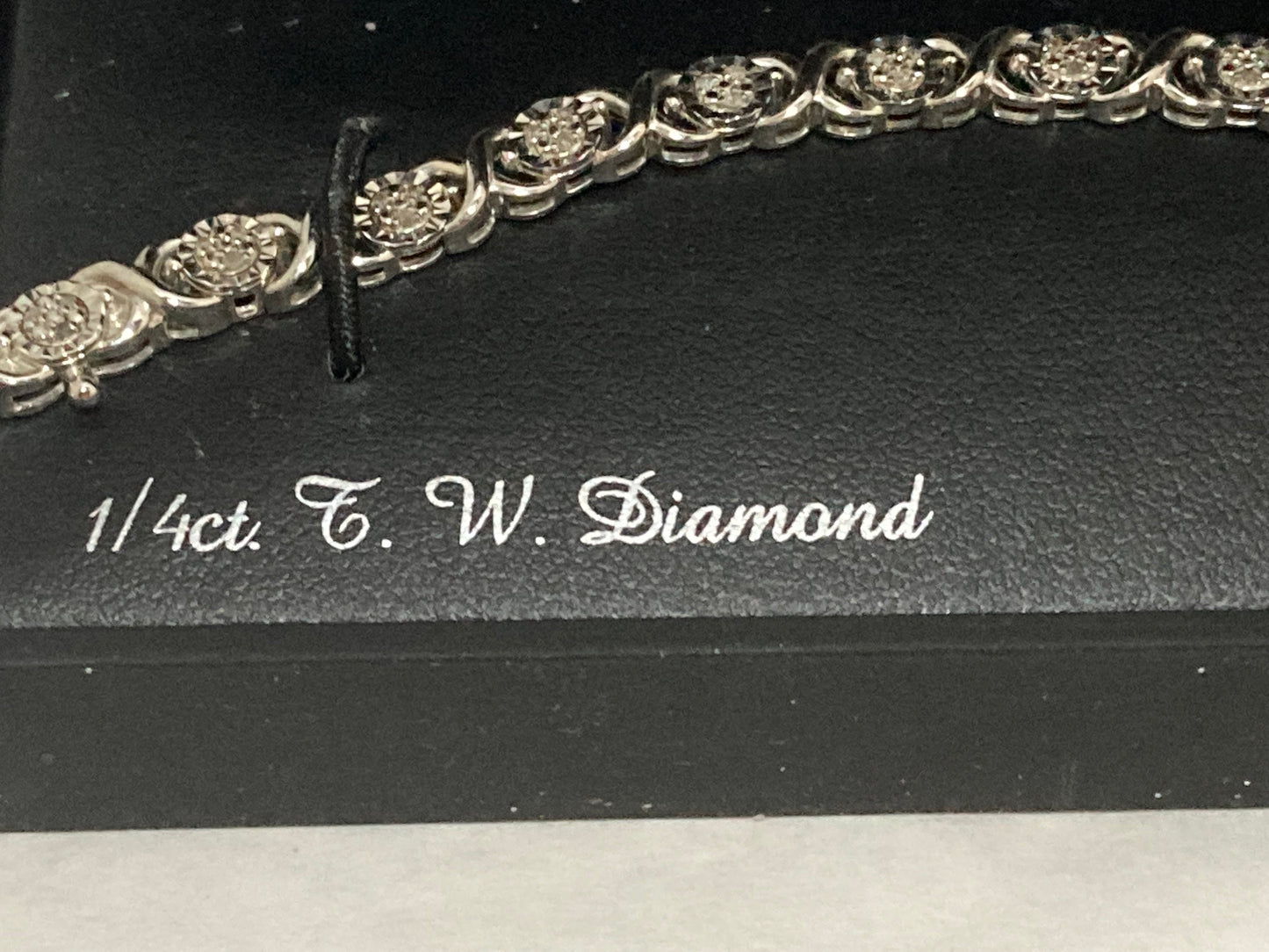 1/4 CT TW Diamond Sterling Silver Tennis Bracelet