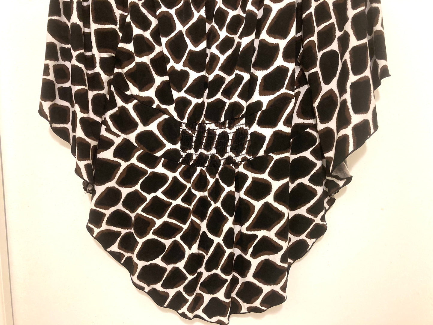 White House Black Market Geometric Print Blouse Size Small