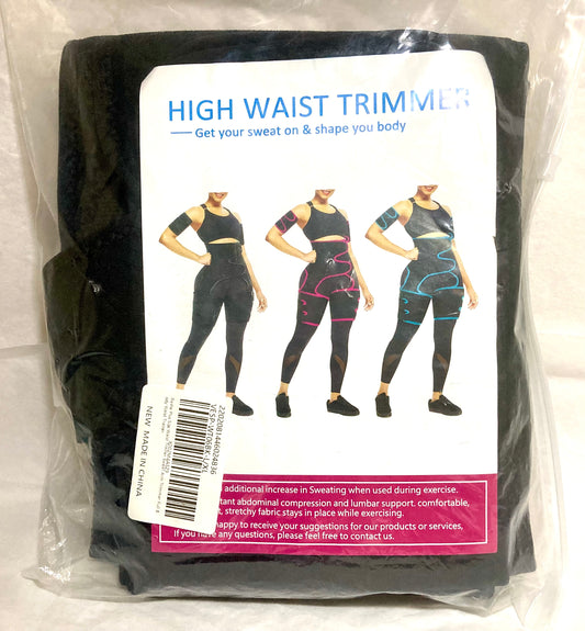 Reshe Plus Size Full Body Waist, Arm & Thigh Trainer All Black
