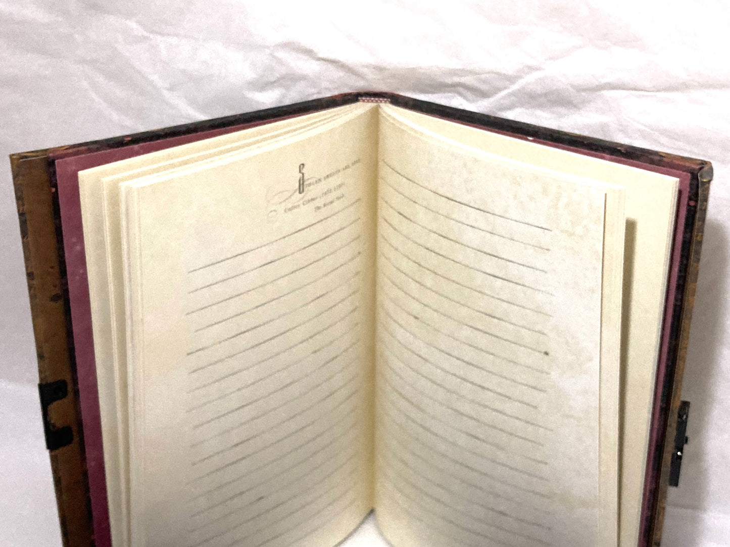 Elegant Brown and Gold Hardcover Private Adult Journal Titled Desire