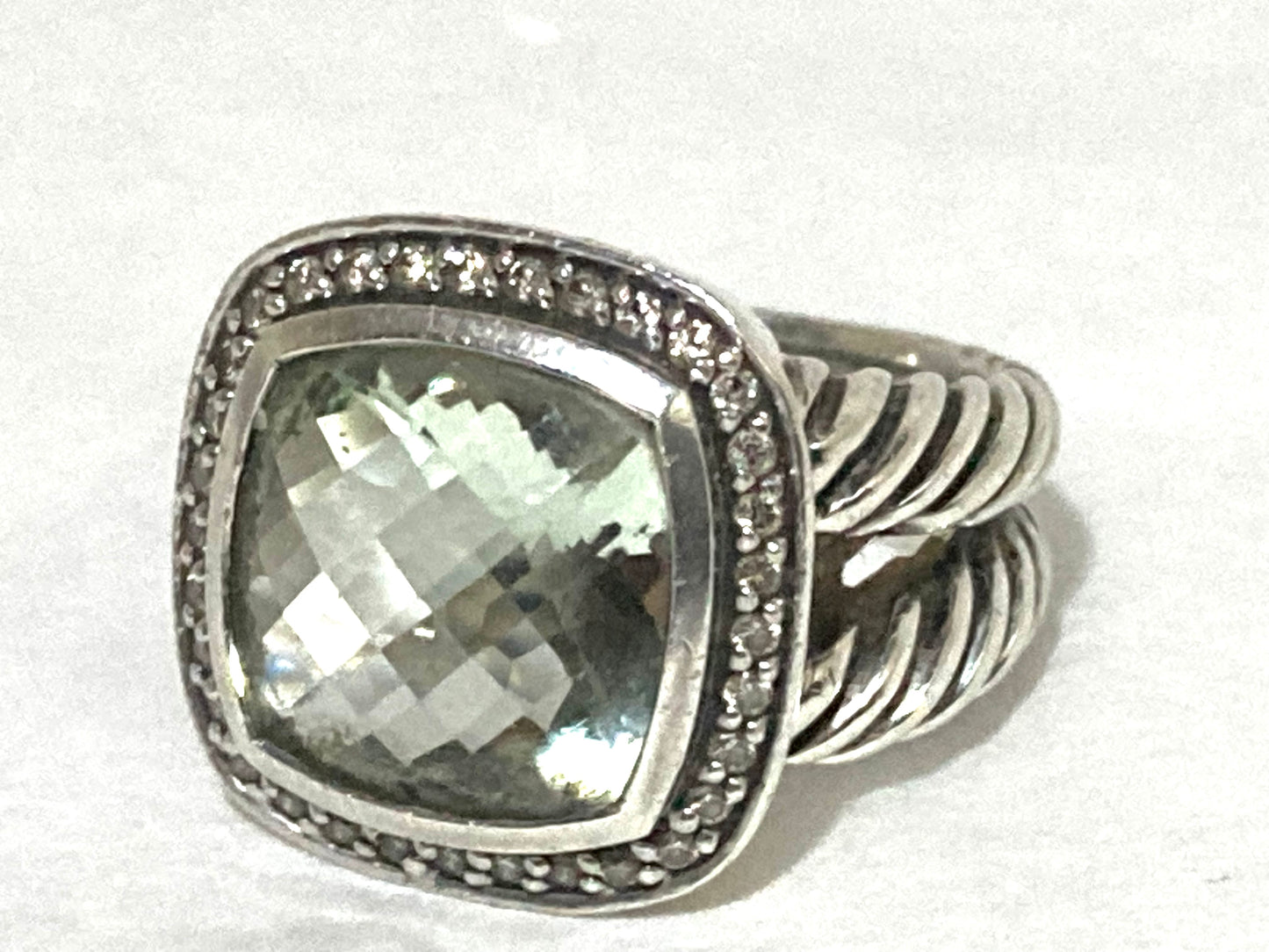 David Yurman, diamond rings, prasiolite rings, david yurman rings 
