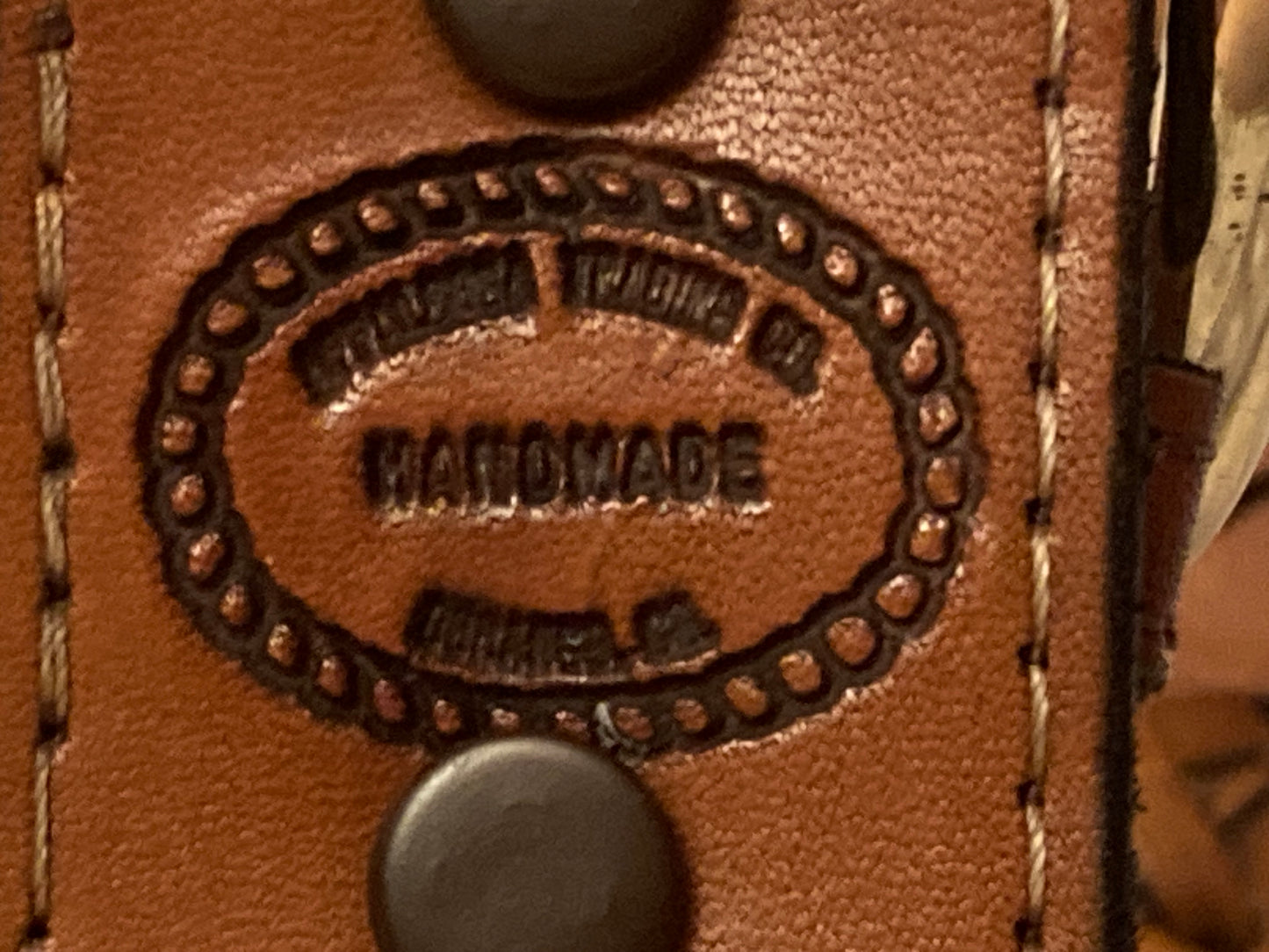 Genuine Leather Women’s Woven Brown Belt Size 32