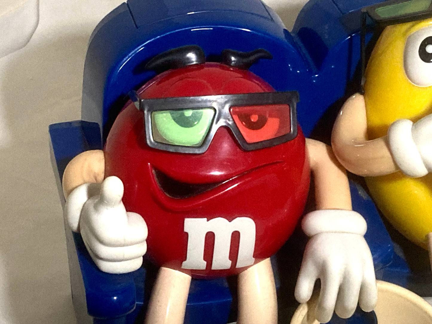 Set of 2 M&M Candy Dispensers At the Movies & Rockn Roll Cafe Collectibles