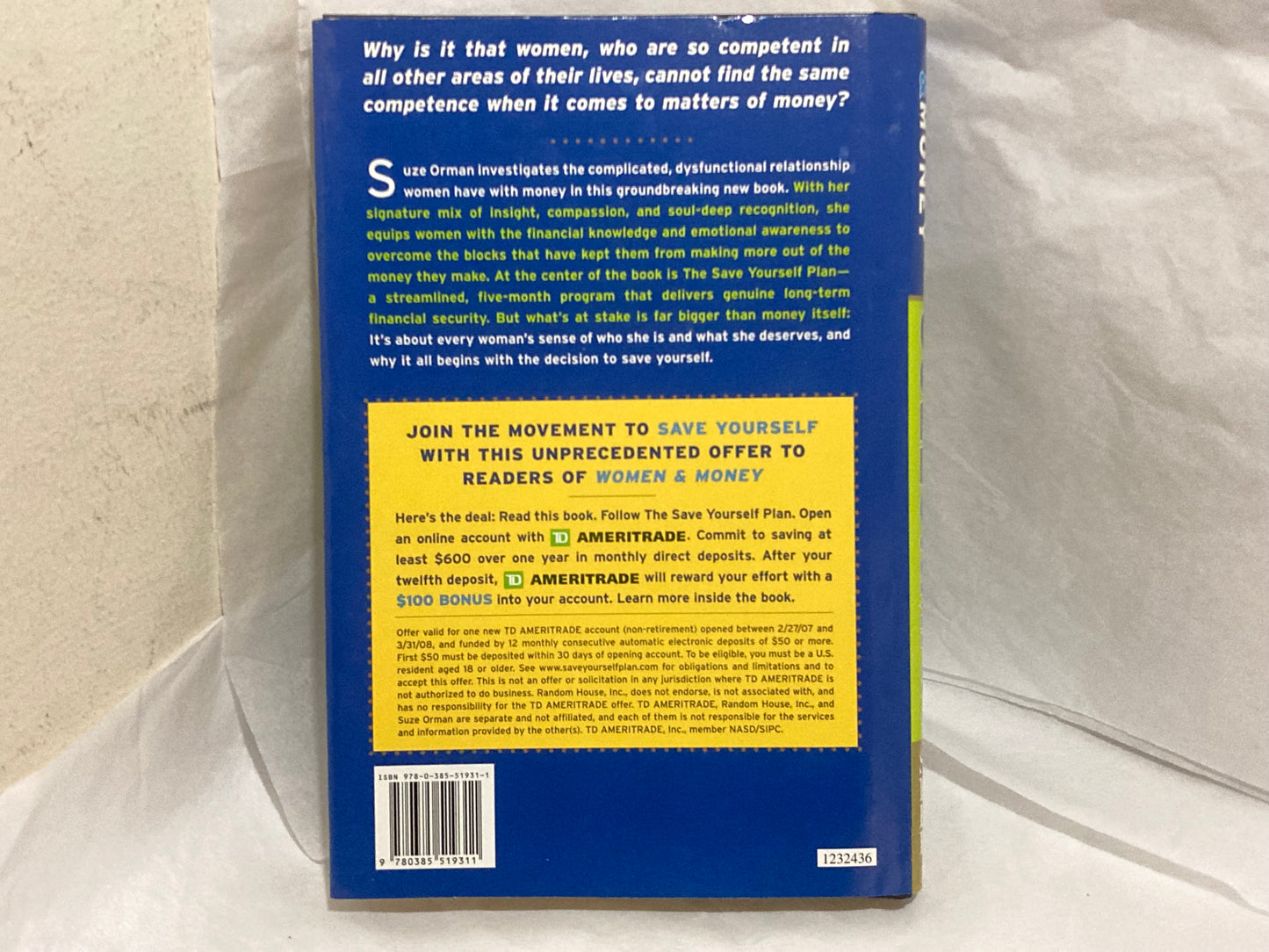 Women & Money Financial Hardcover Book by Suze Orman
