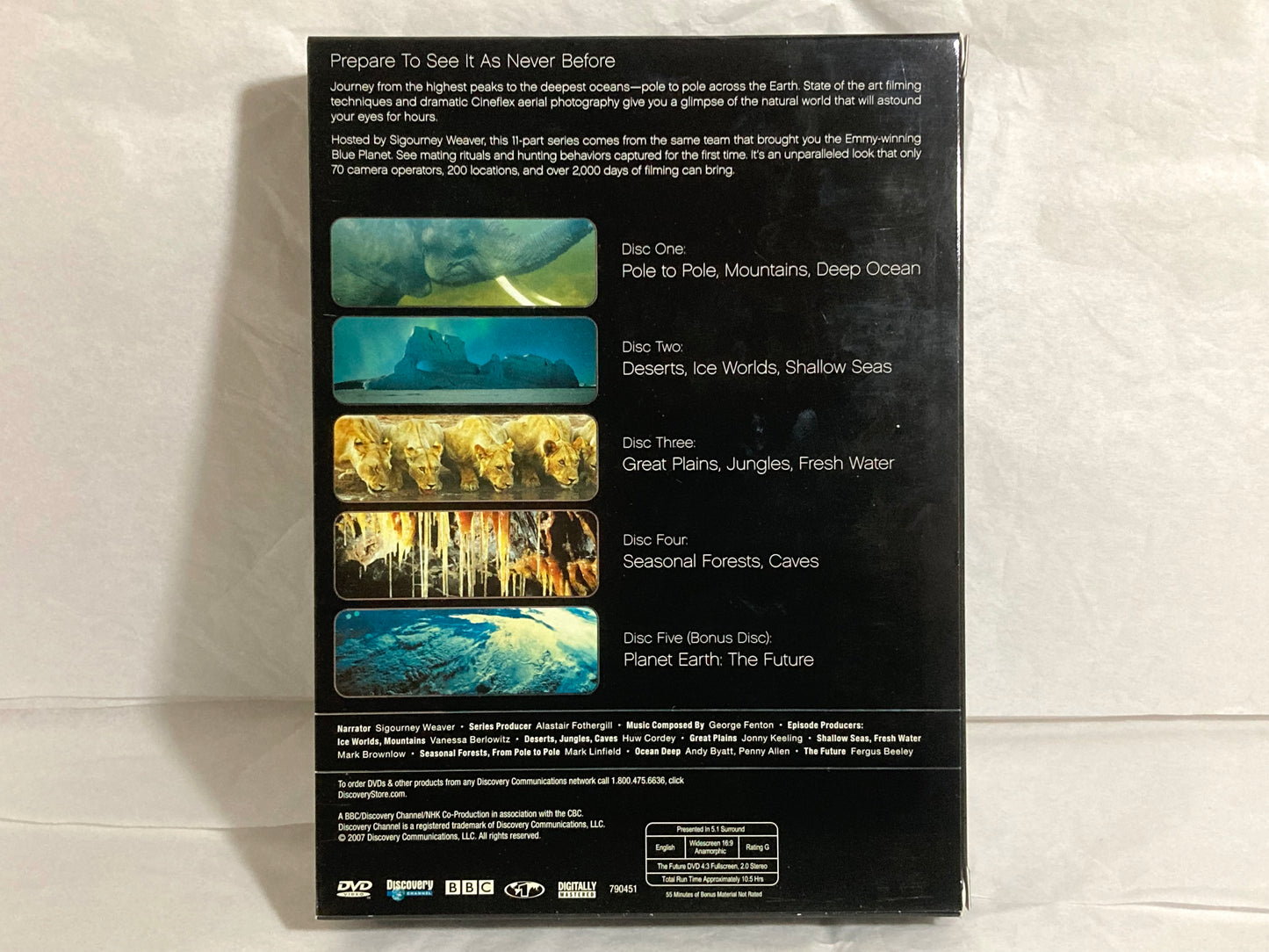 Discovery Channel Planet Earth 5 DVD Set Collectors Edition
