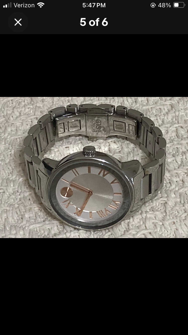 Movado Bold 32 mm Silver Women's Stainless Steel Wristwatch