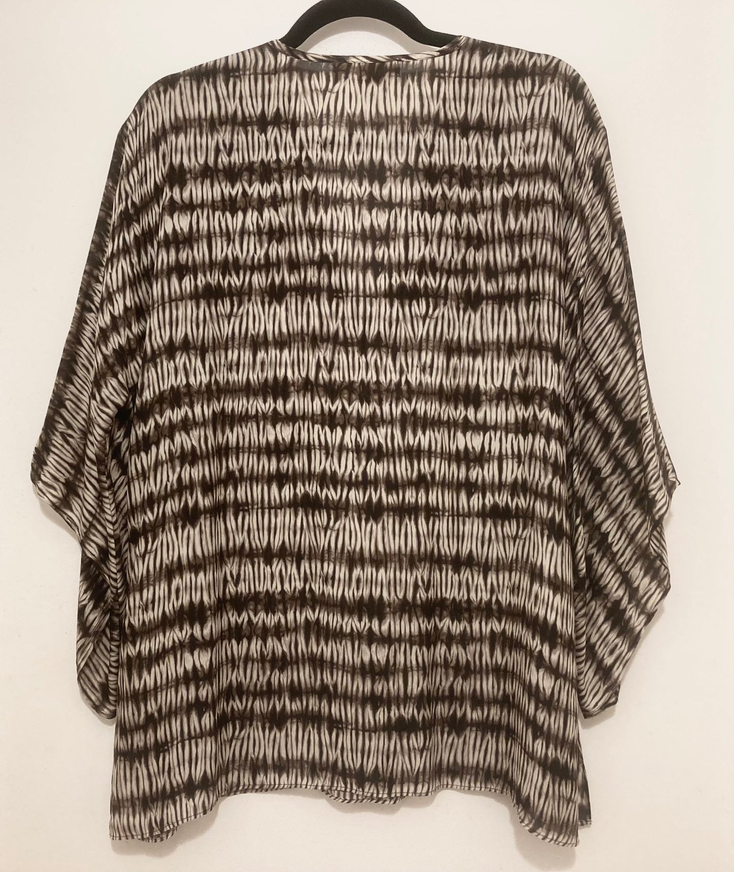 Michael by Michael Kors 100% Silk Brown & Cream Tunic Size Small / Petite