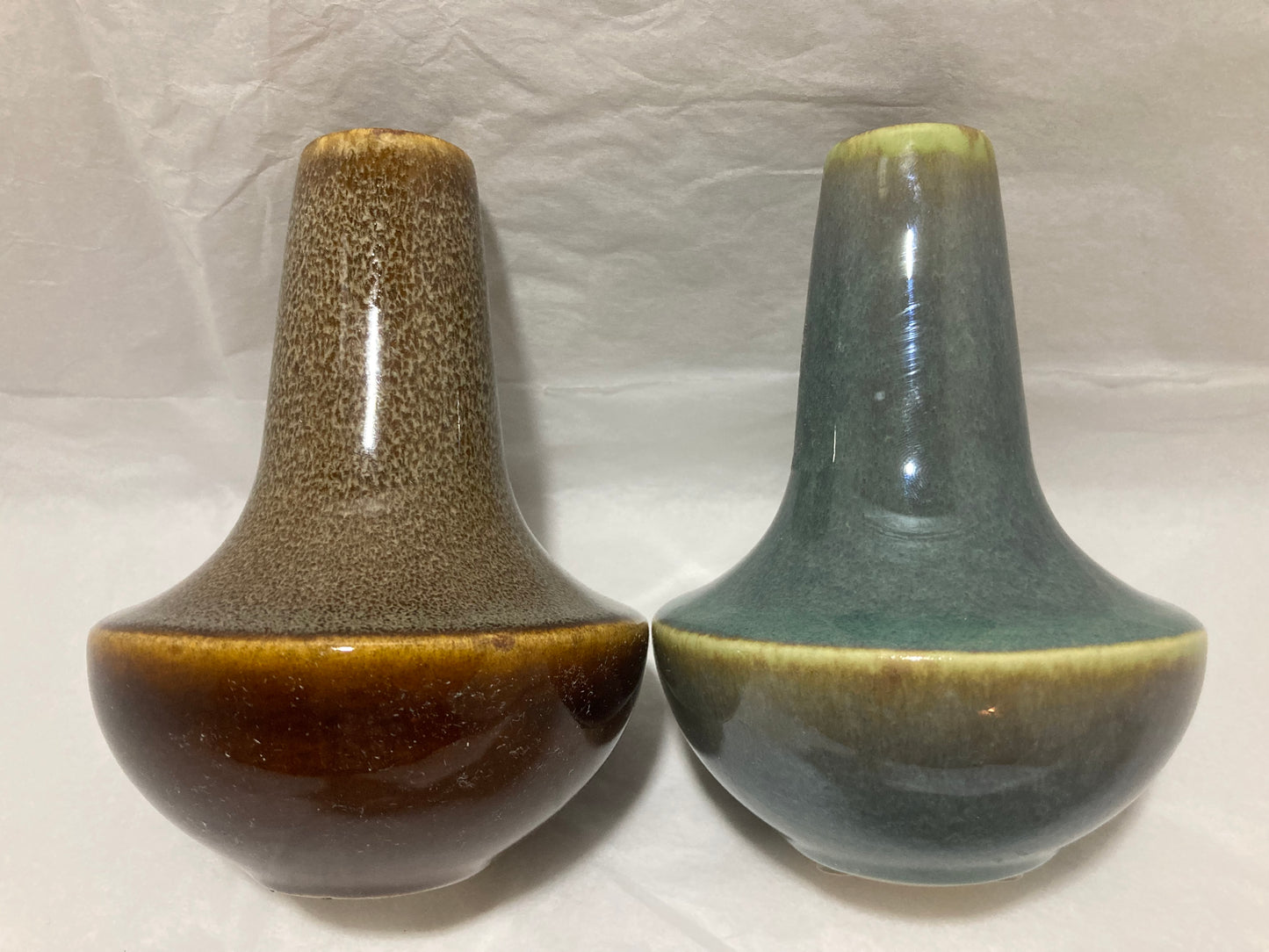 Ceramic Pier 1 Imports Small Vase Set - Brown and Blue