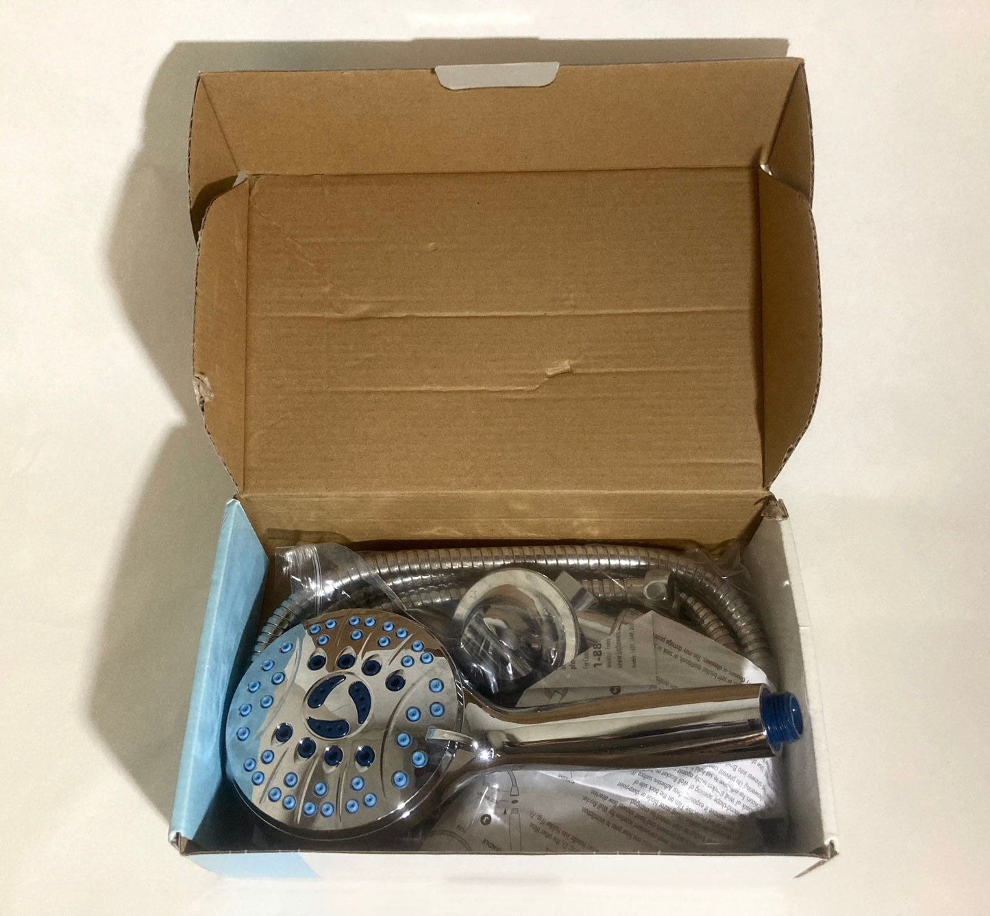 AquaCare Luxury Handheld Shower Nozzle Silver NIB