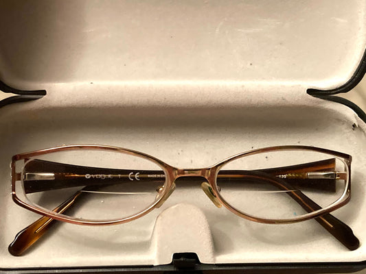 Vogue Women's Elegant Gold Tortoise Frame Glasses