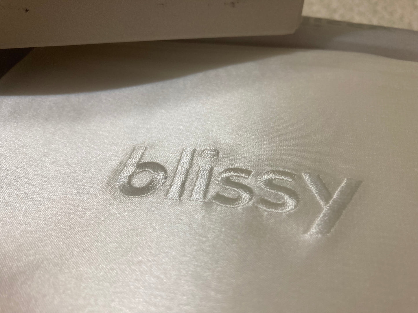 Set Of 2 Blissy Silk Pillowcases Standard Size Ivory New