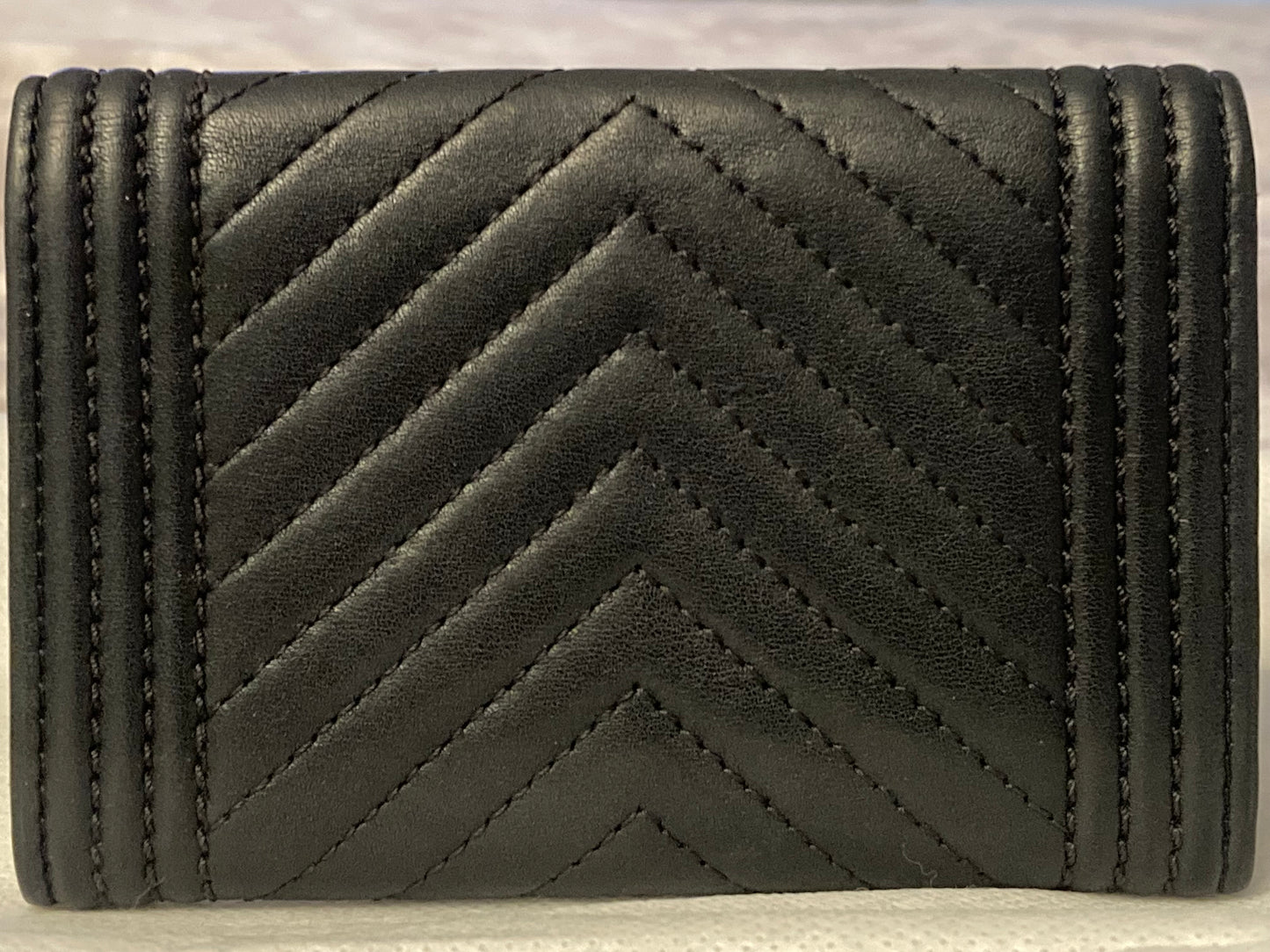 Chanel 2015 - 2016 Quilted Genuine Leather Wallet By Karl Lagerfeld