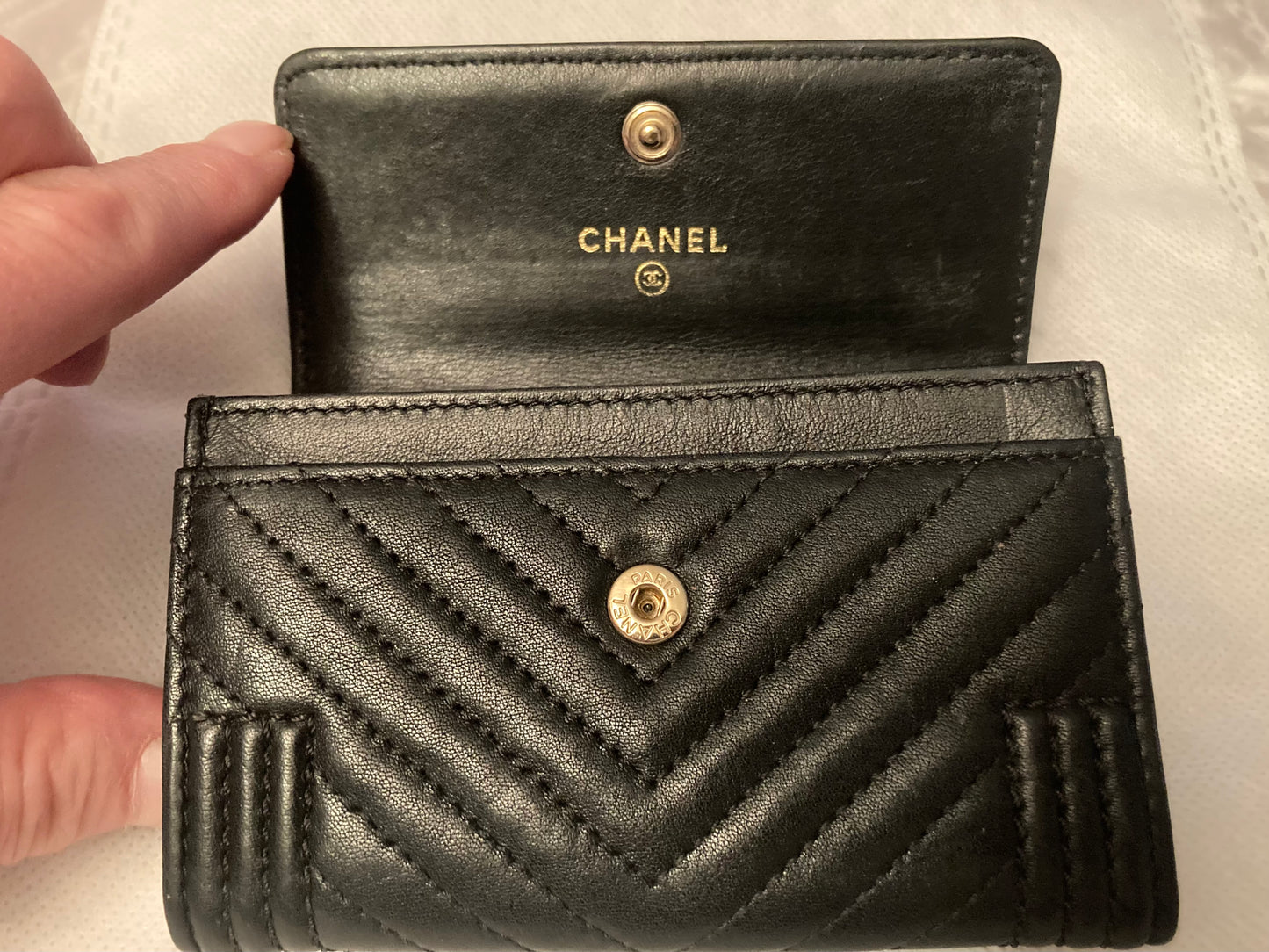 Chanel 2015 - 2016 Quilted Genuine Leather Wallet By Karl Lagerfeld
