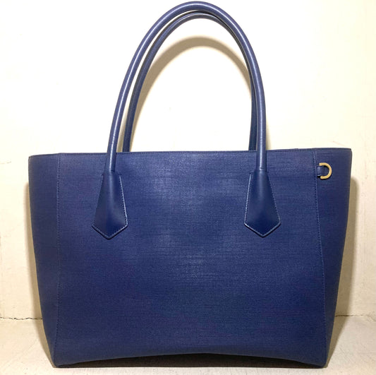 Spacious Navy Blue Dagne Dover Signature Tote Bag