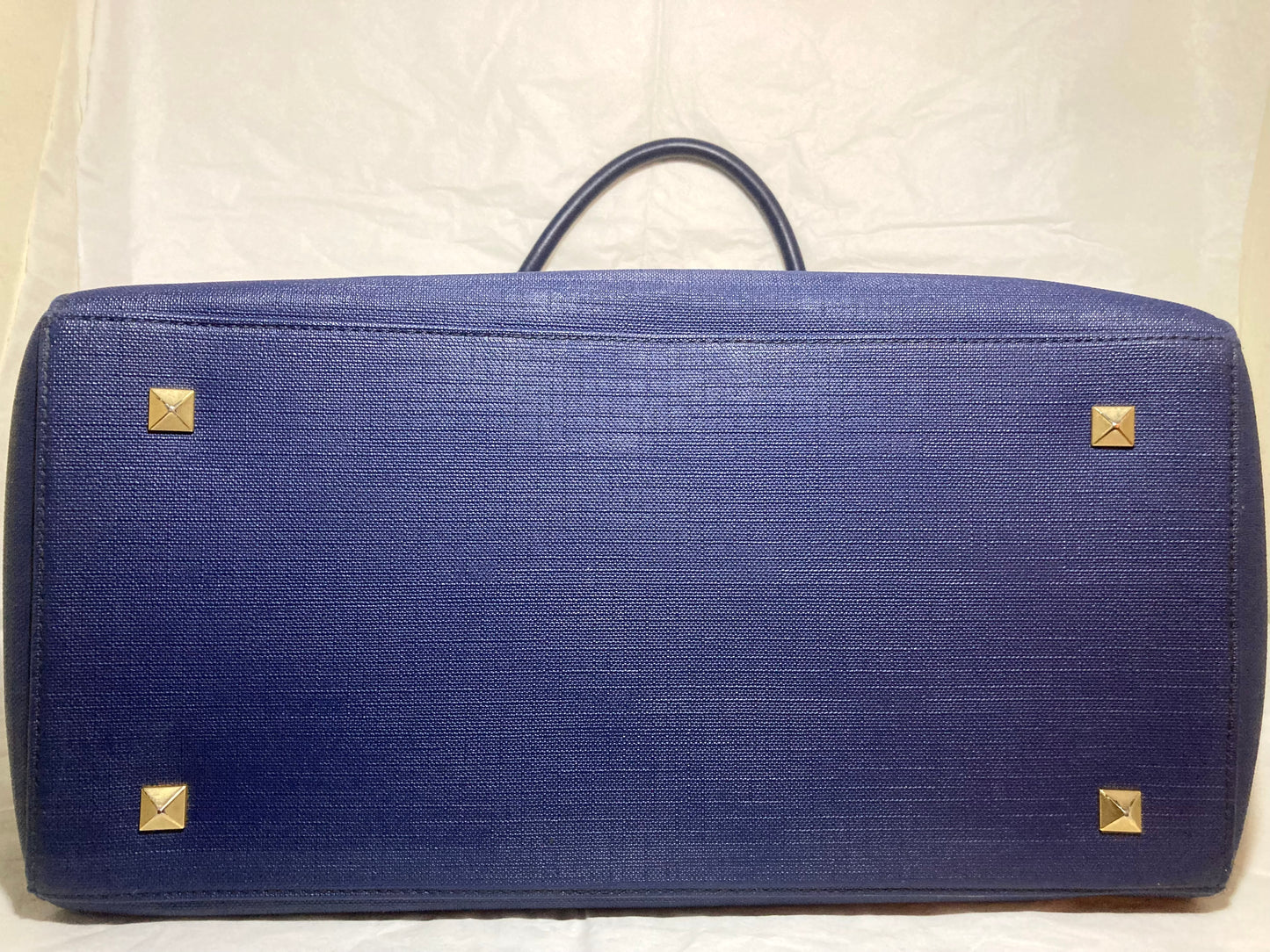 Spacious Navy Blue Dagne Dover Signature Tote Bag