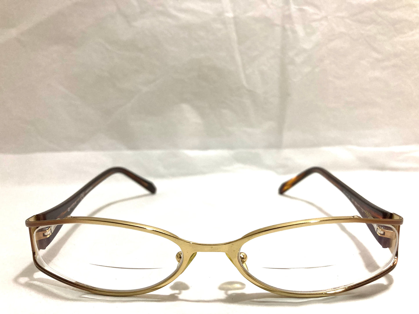 Vogue Women's Elegant Gold Tortoise Frame Glasses