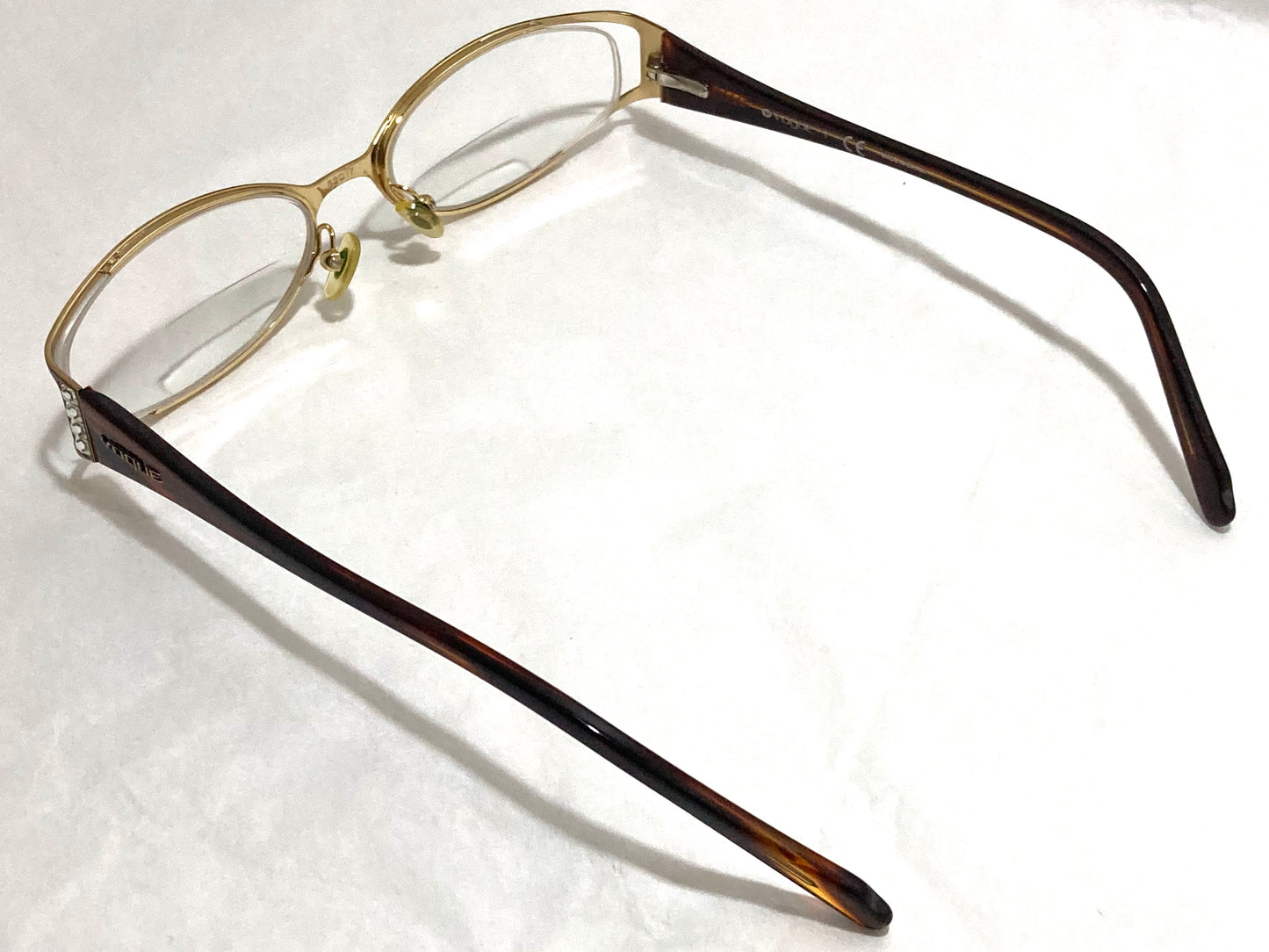 Vogue Women's Elegant Gold Tortoise Frame Glasses